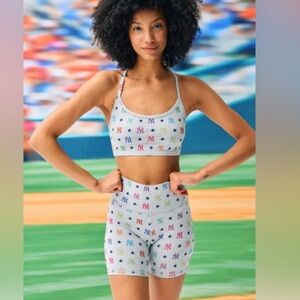 BNWT NY Yankees New York Terez Gray Sports Bra Bralette Size XS